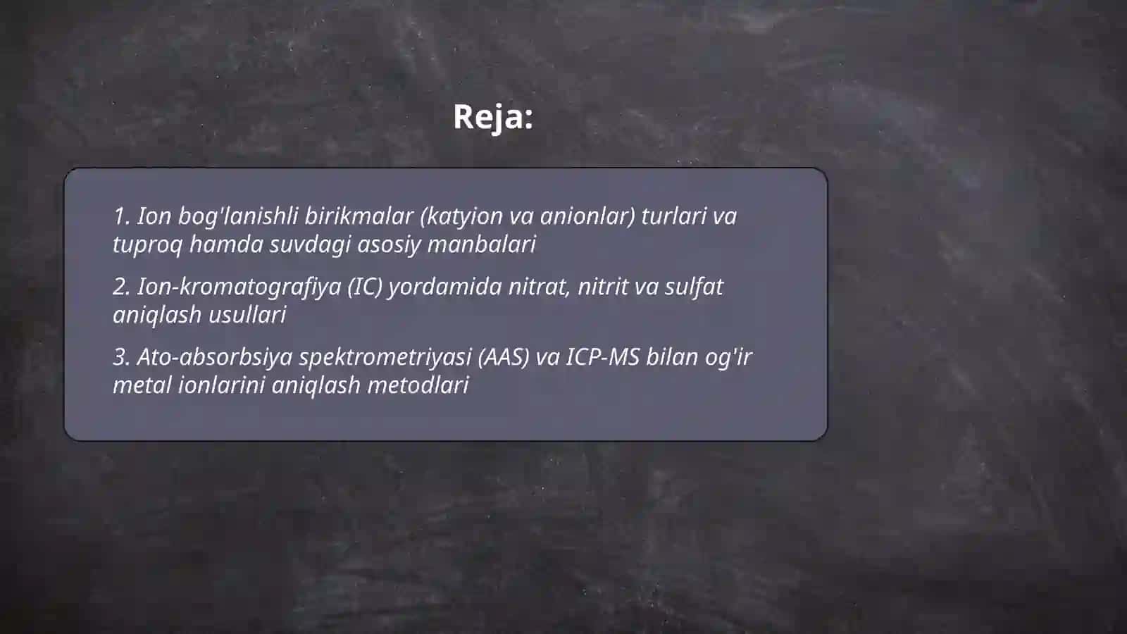 Ion bog'lanishli birikmalar 2