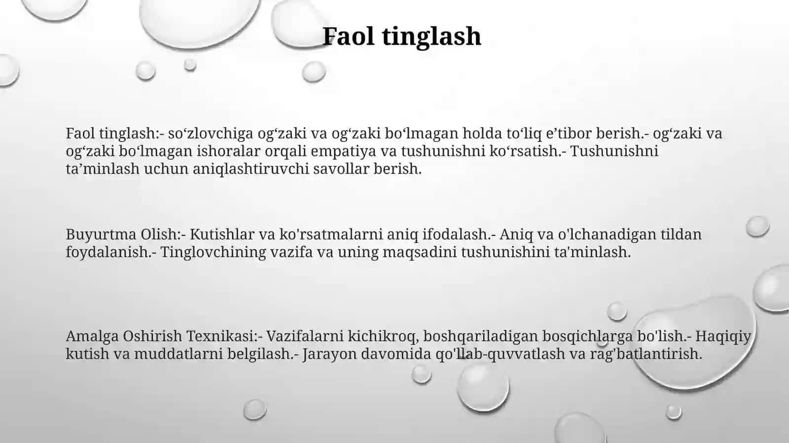 Buyurtma Olish Va Amalga Oshirish Texnikasi 2