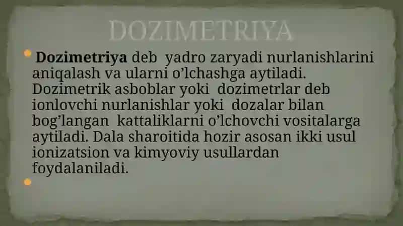 DOZIMETRIYA 2