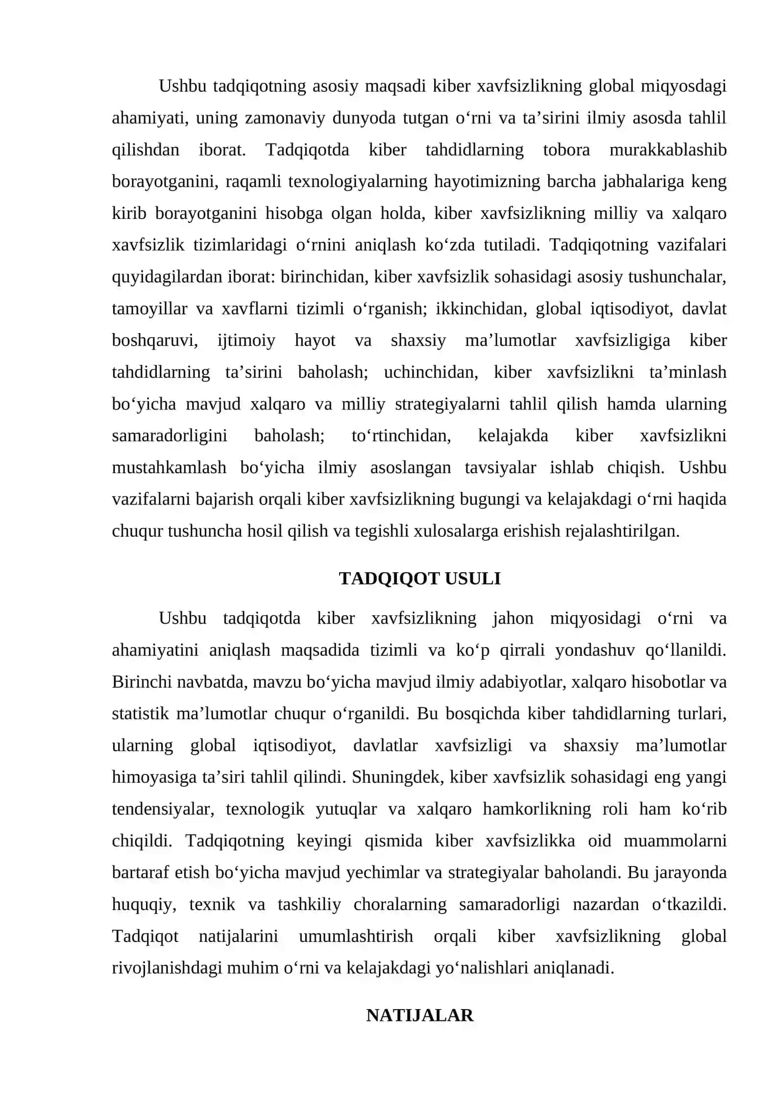 KIBER XAVFSIZLIK DUNYODAGI OʻRNI 2