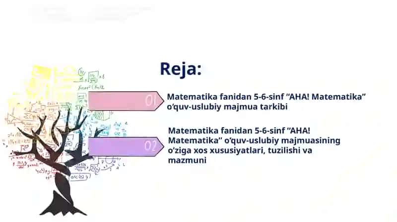 MATEMATIKA FANIDAN YANGI O‘QUV-USLUBIY MAJMUALAR TAHLILI 2