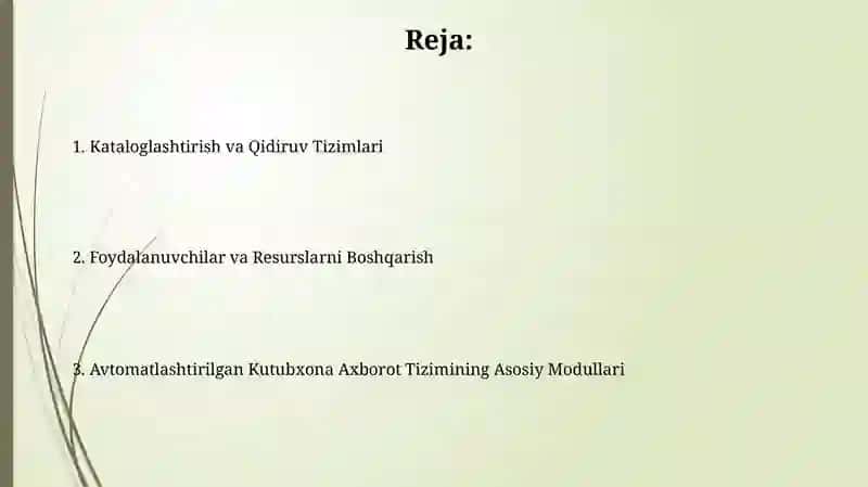 Avtomatlashtirilgan kutubxona axborot tizimi 2