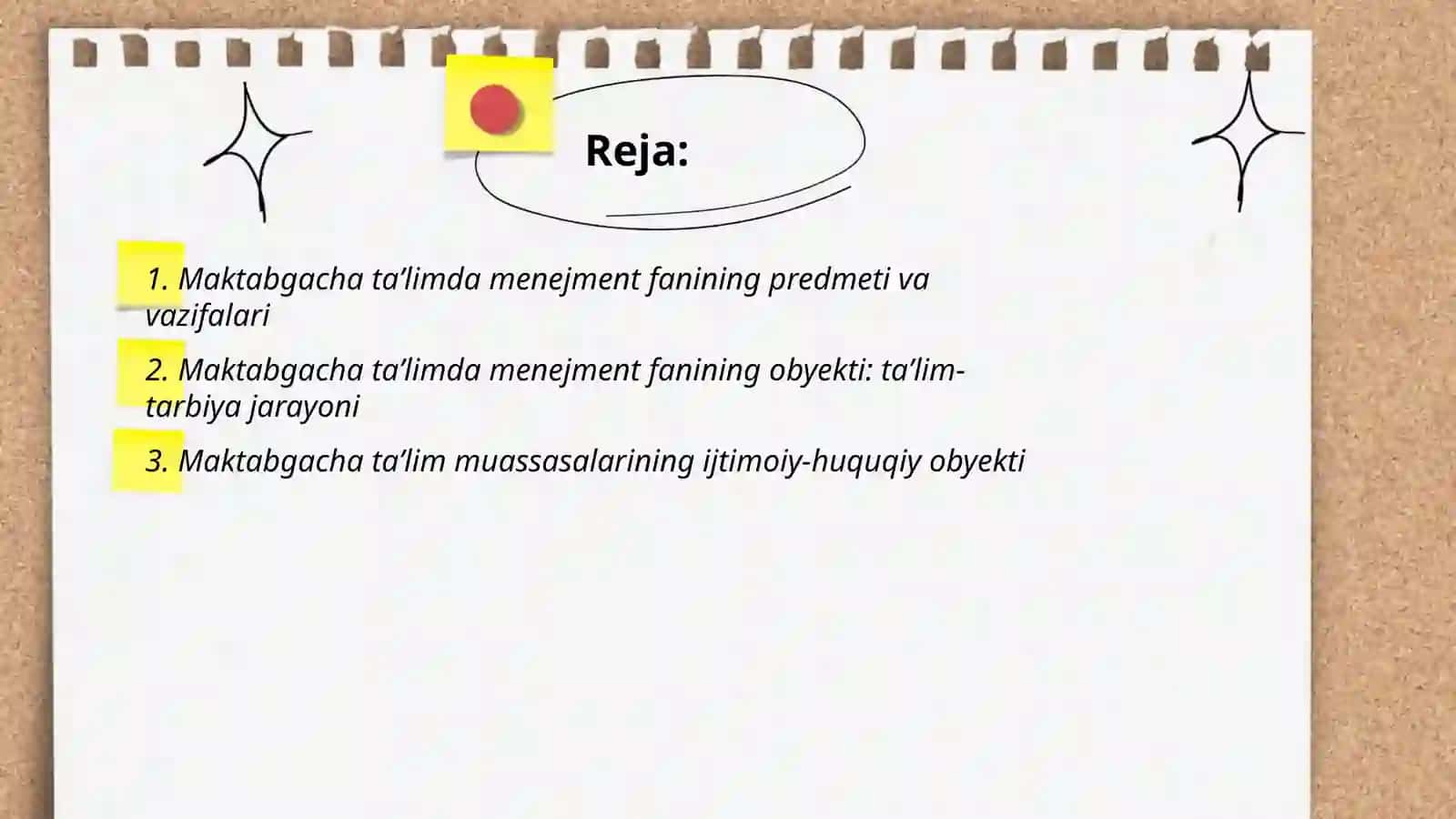 Maktabgacha taʼlimda menejment fanining predmeti va obyekti 2