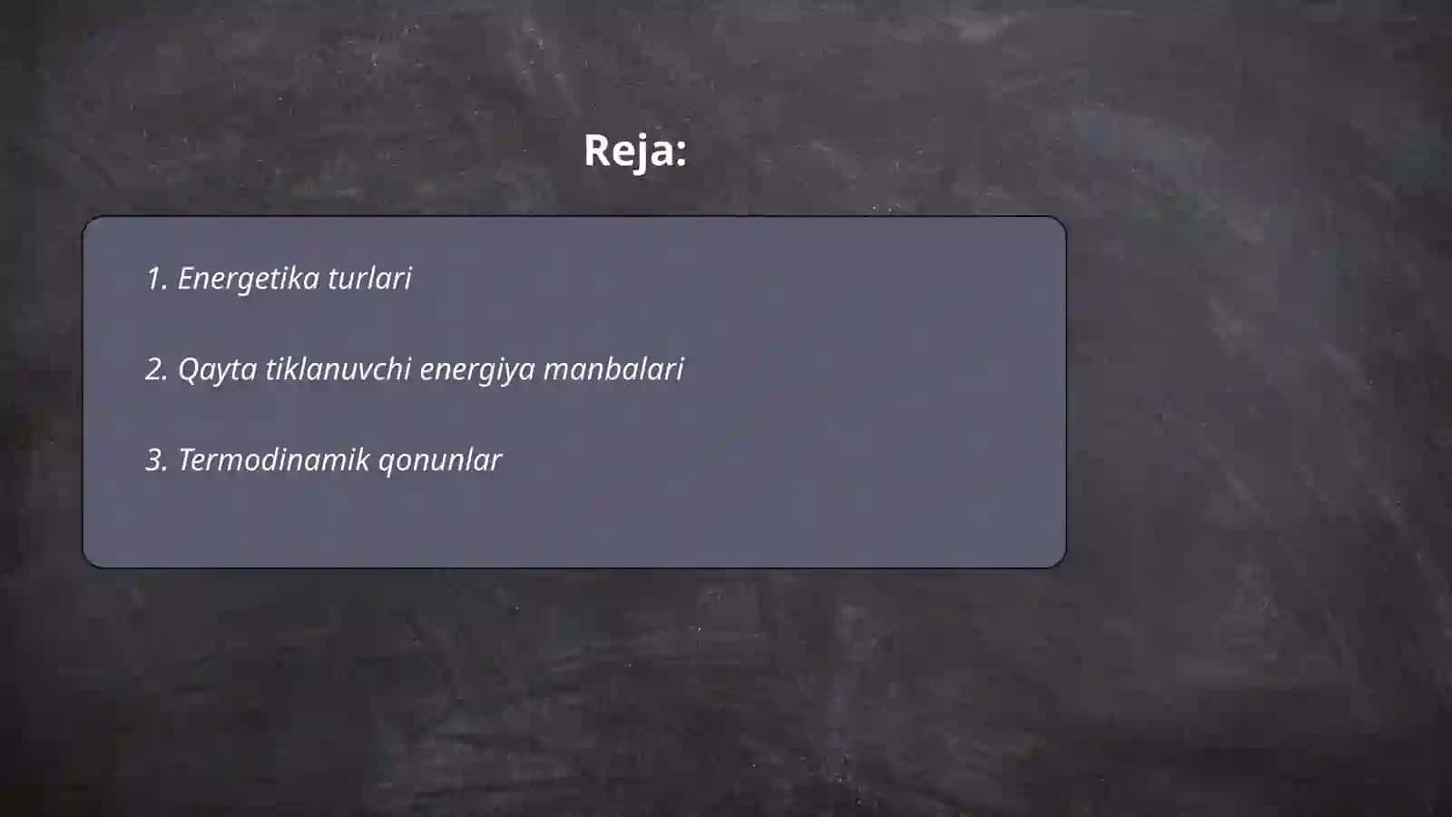Energetika turlari 2