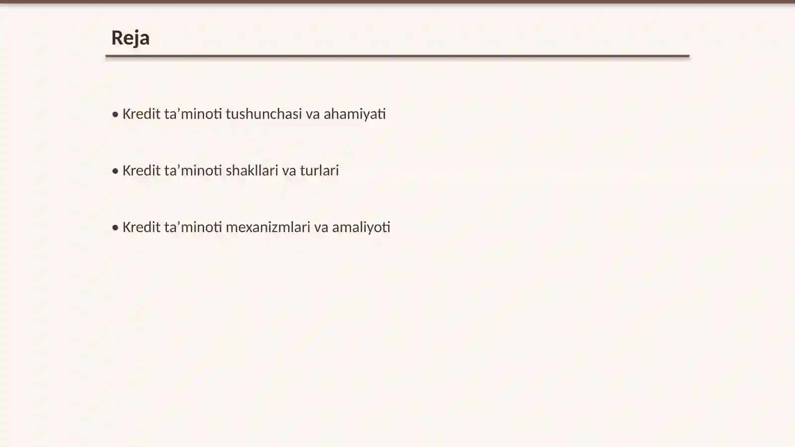 Kredit taʼminoti va uning shakllaridan foydalanish 2