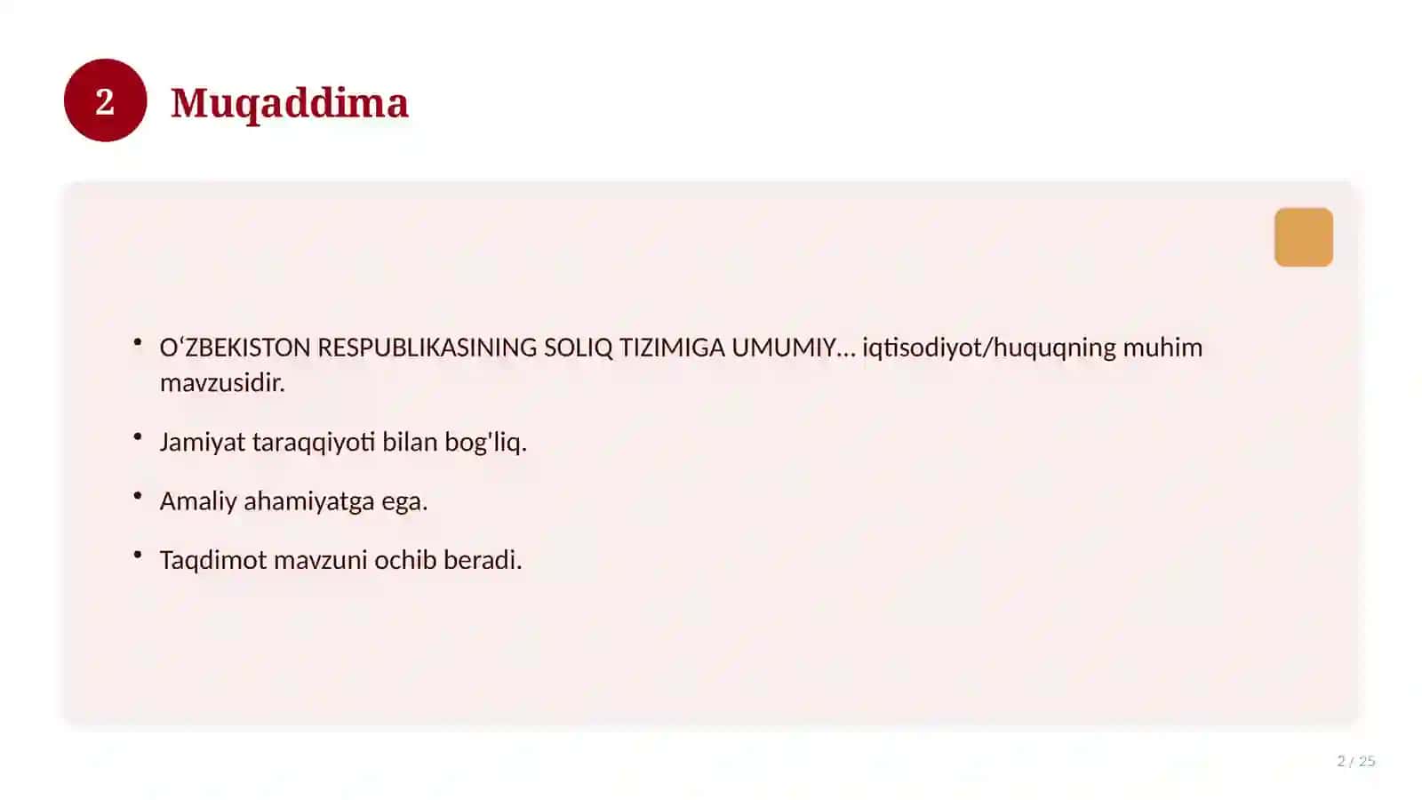 OʻZBEKISTON RESPUBLIKASINING SOLIQ TIZIMIGA UMUMIY TAVSIF 2
