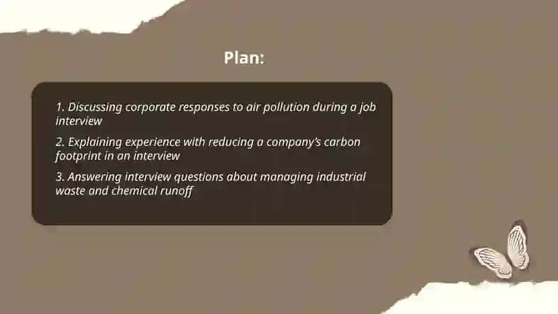 Environmental problems (Job interviews, at the doctor) 2