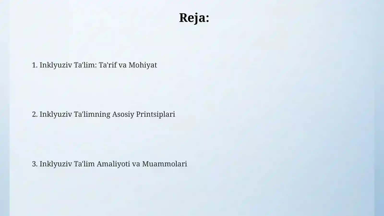Inklyuziv ta'lim nuqtayinazarivata'limiy konsepsiyasifatida 2