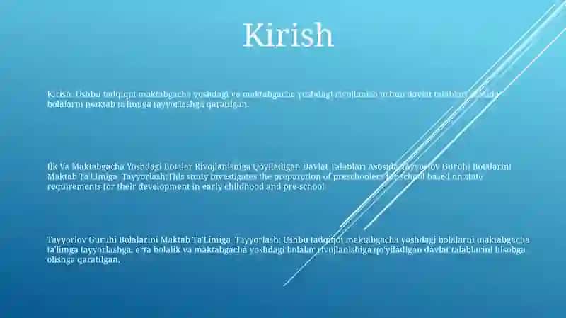 Ilk Va Maktabgacha Yoshdagi Bolalar Rivojlanishiga Qôyiladigan Davlat Talablari Asosida Tayyorlov Guruhi Bolalarini Maktab Ta'Limiga Tayyorlash 2