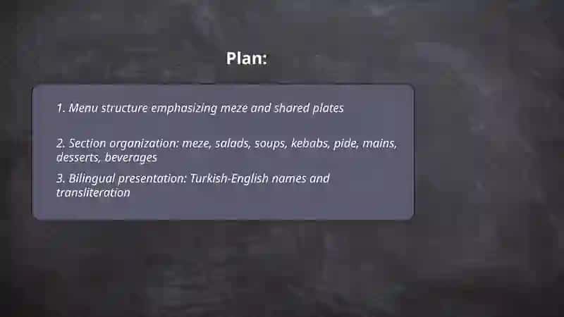 Designing Turkish menu 2