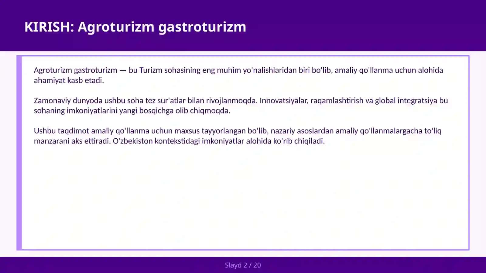 Agroturizm gastroturizm 2