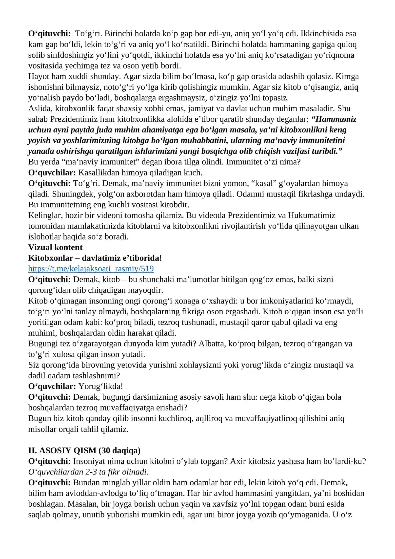 “Kitobxonlik” 2
