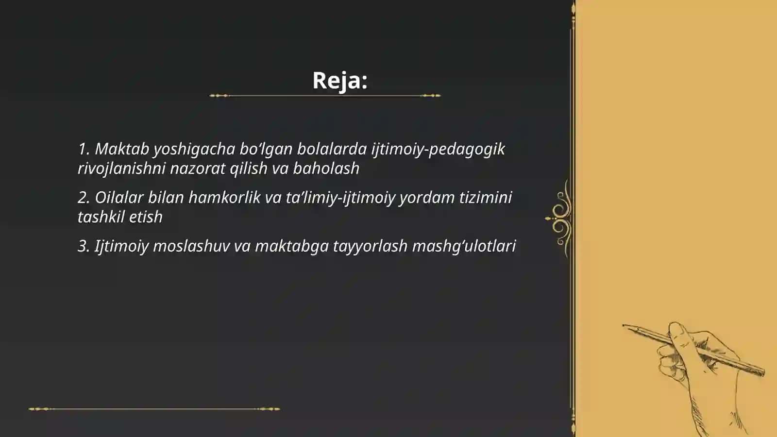 Maktab yoshigacha boʻlgan bolalar bilan ijtimoiy pedagogik faoliyat 2