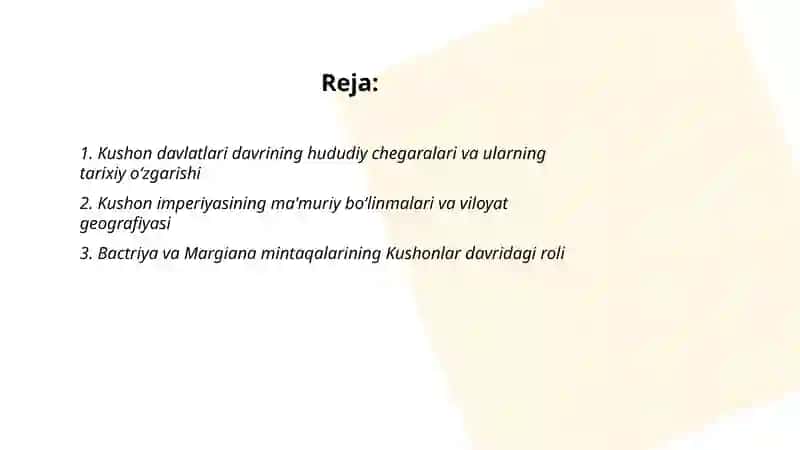 Kushon davlatlari davri tarixiy geografiyasi 2
