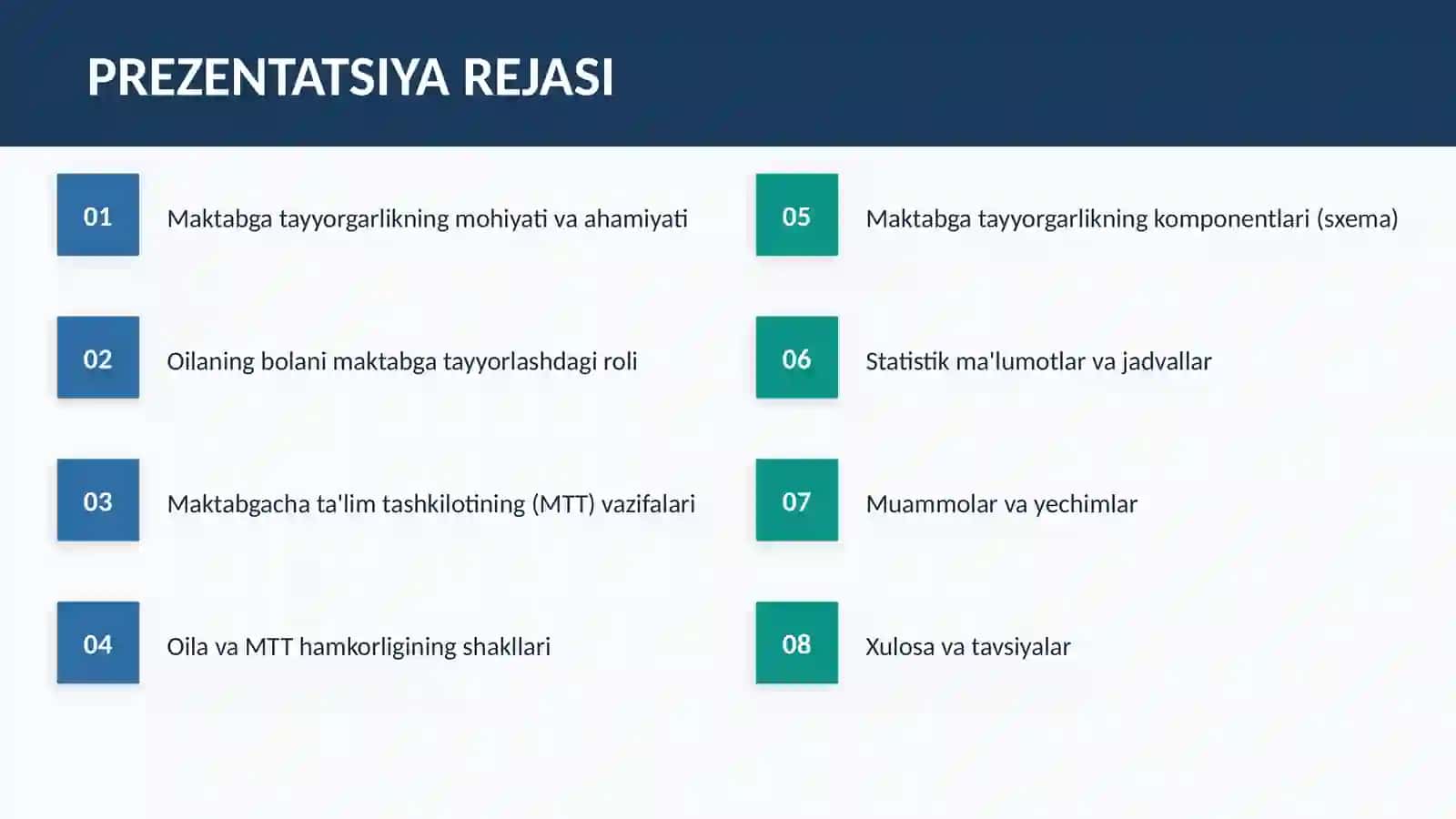 Maktabga Tayyorgarlik 2