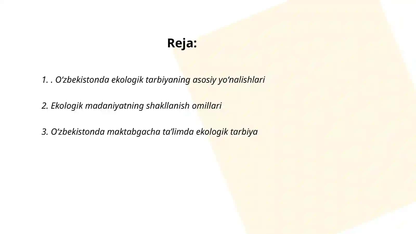 Oʻzbekistonda ekologik tarbiya va ekologik madaniyatining ahamiyati 2