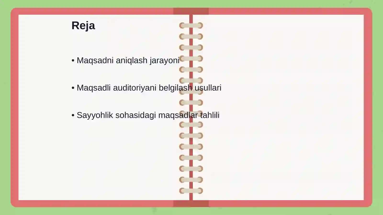 Maqsadni tahlil qilish va maqsadli auditoriyani aniqlash 2
