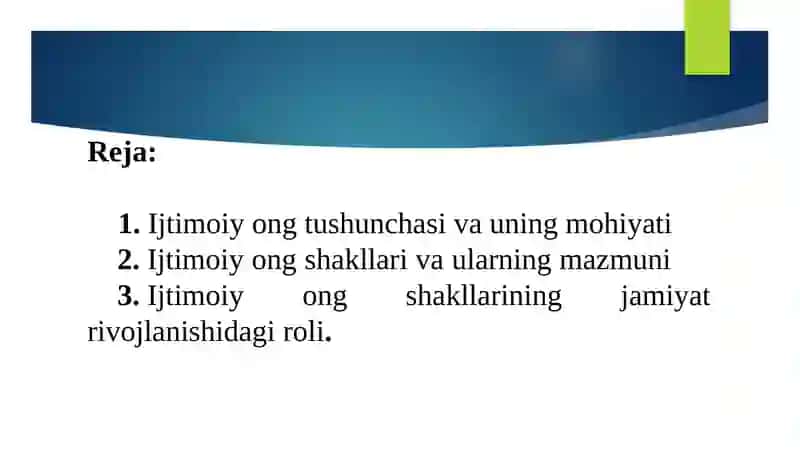 Ijtimoiy ong shakllari 2