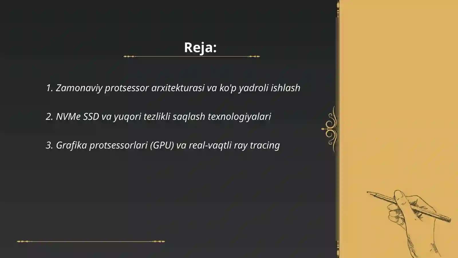 Zamonaviy shaxsiy kompyuter texnologiyalari 2