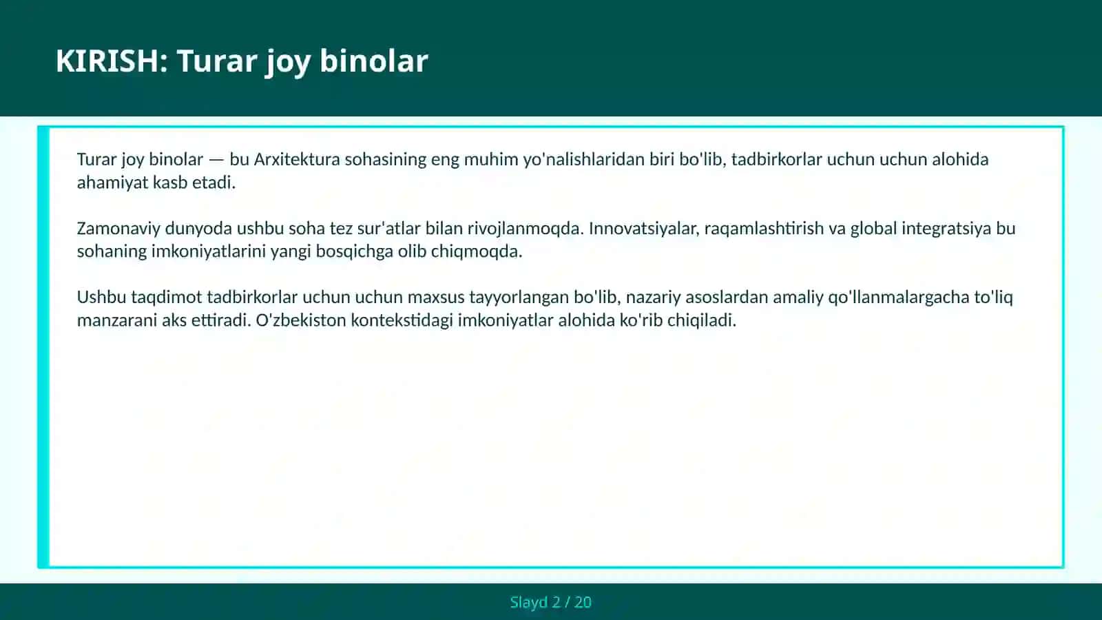 Turar joy binolar 2