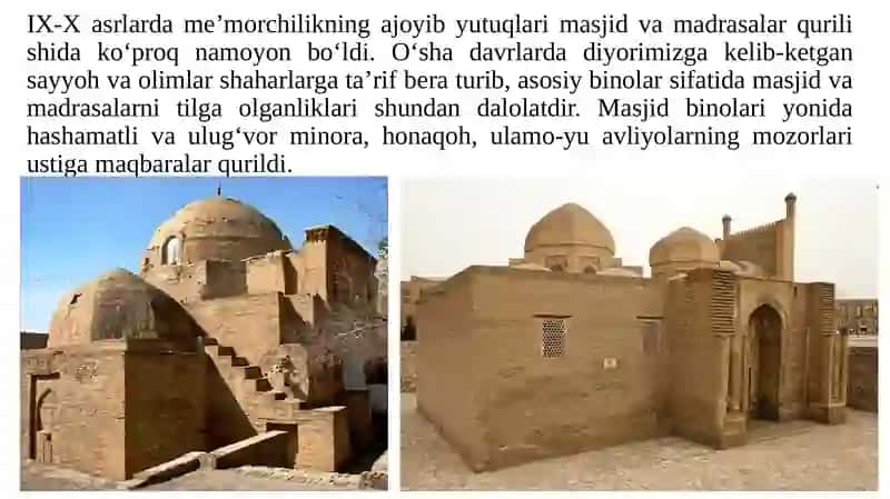 IX-XII asrlarda ilm-fan va madaniyatning yuksalishi 2