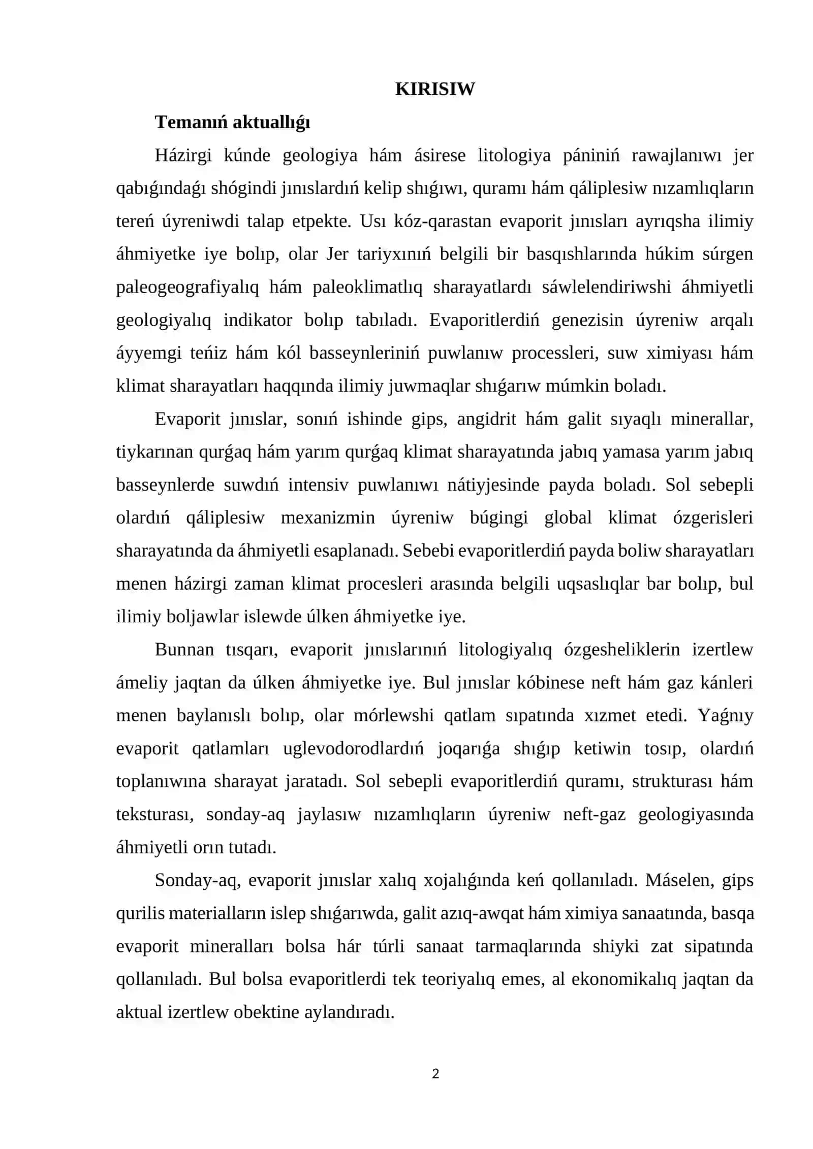Evaporitlerdiň genezisi 2