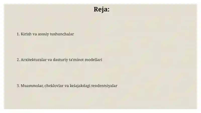 O'rnatilgan tizimlarda taqsimlangan va parallel ishlav berish 2