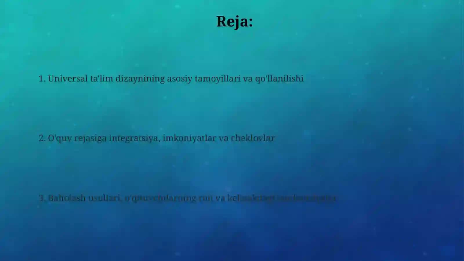 Universal ta'limiy reja 2