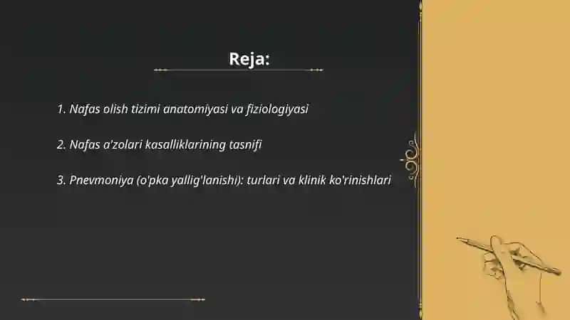Nafas olish tizimi kasaliklari 2