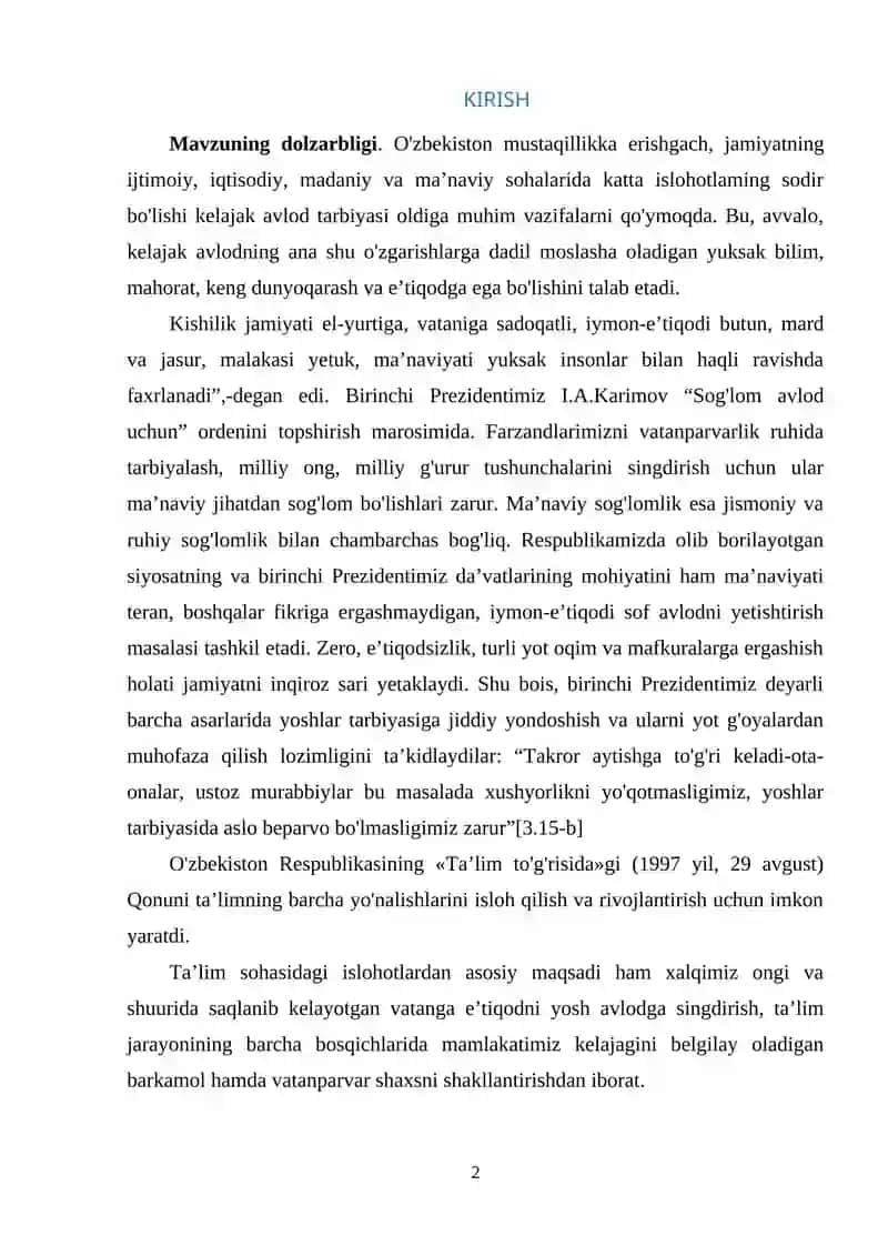 XАLQ OG’ZАKI IJODIYOTIDА MEHR – SHАVQАT TАRBIYАSI 2