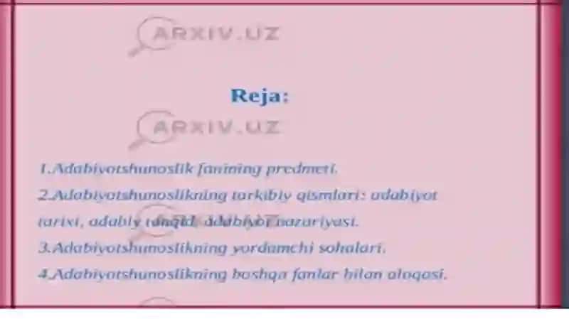 Sharq mumtoz adabiyotshunosligi tarixi 2