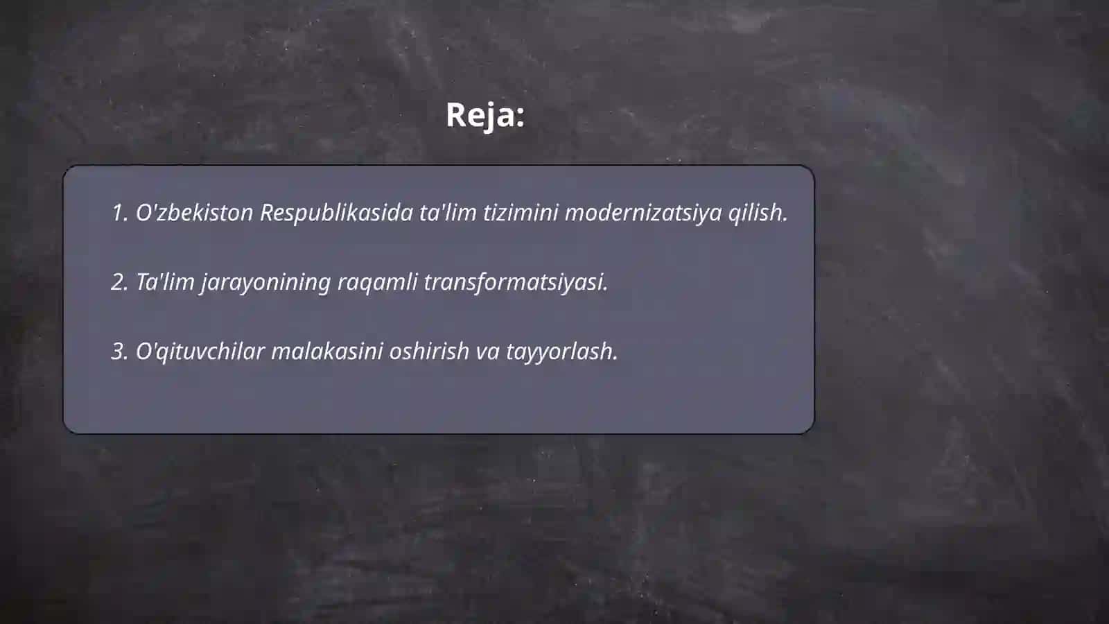 O'zbekiston Respublikasida ta'lim tizimini rivojlantrish konseptual asoslari 2