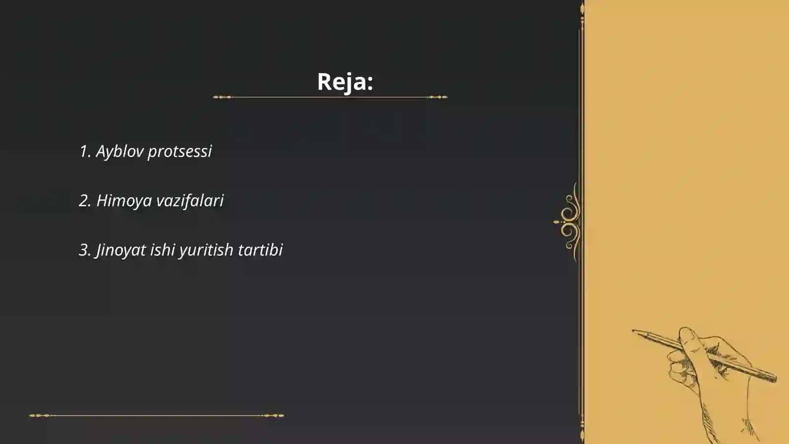 Jinoyat protsessual huquqi 2