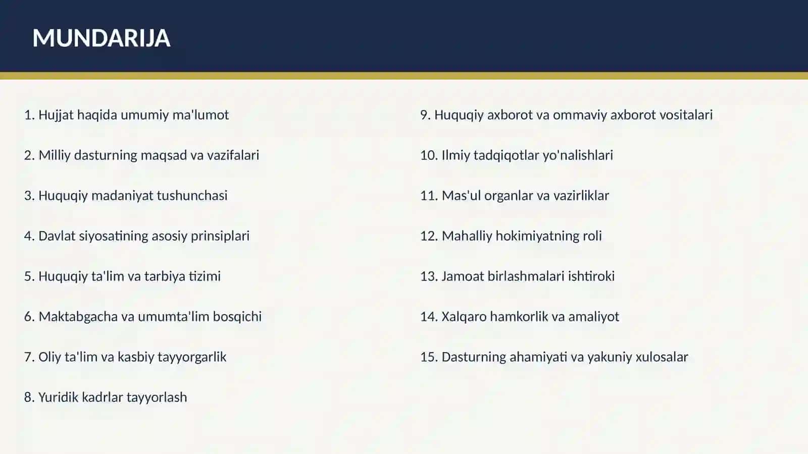 Jamiyatda huquqiy madaniyatni rivojlantirish milliy dasturi 2
