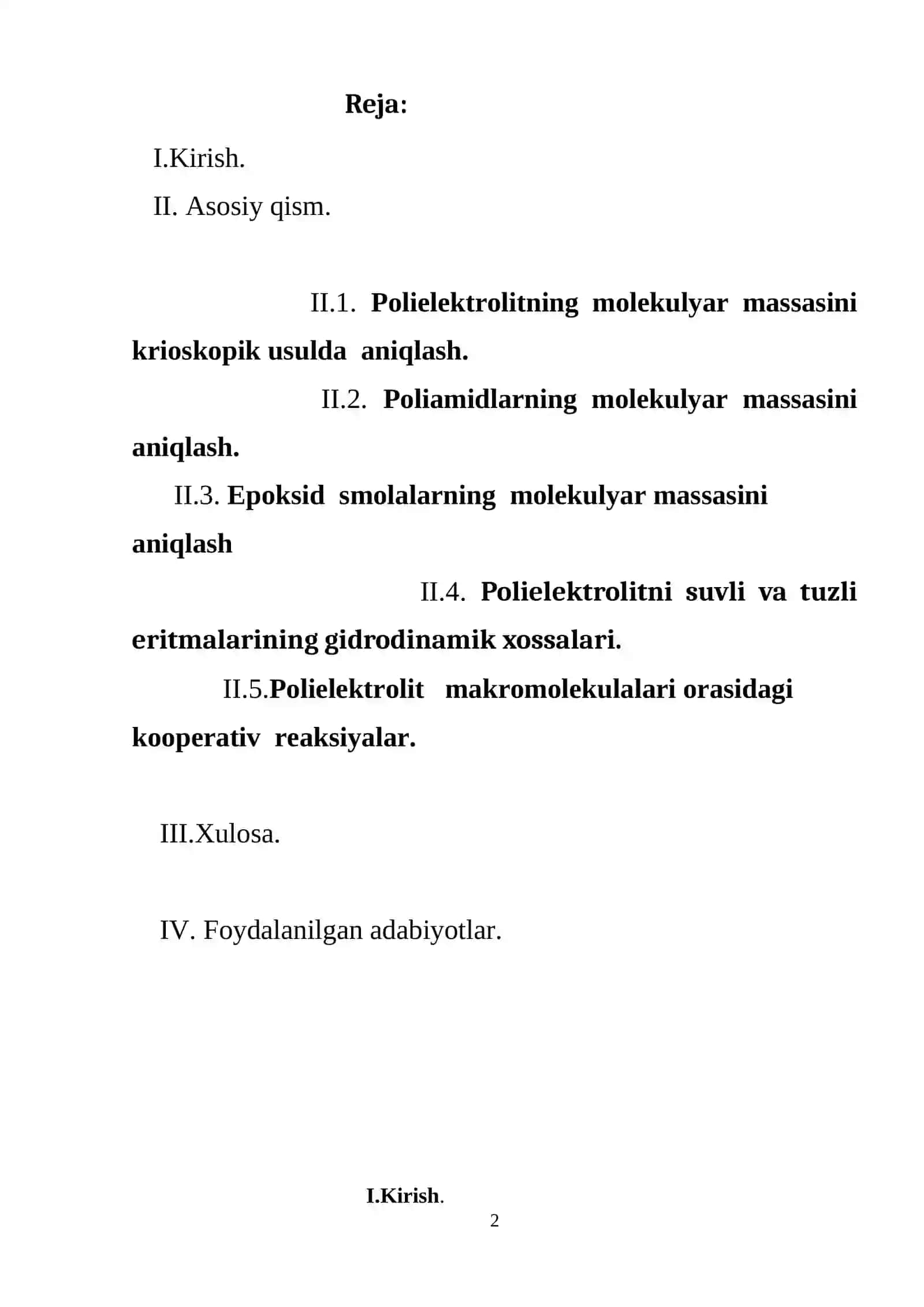 Polielektrolitlarning muzlash haroratini o’rganish 2