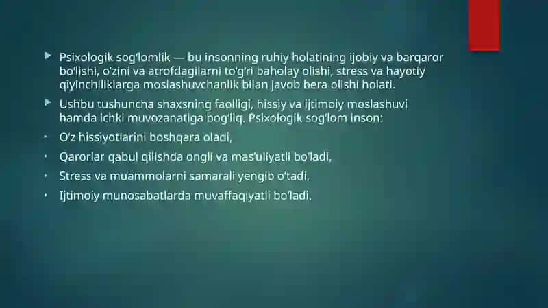psixologik sog'lomlik va burnout sindromining oldini olish usullari 2
