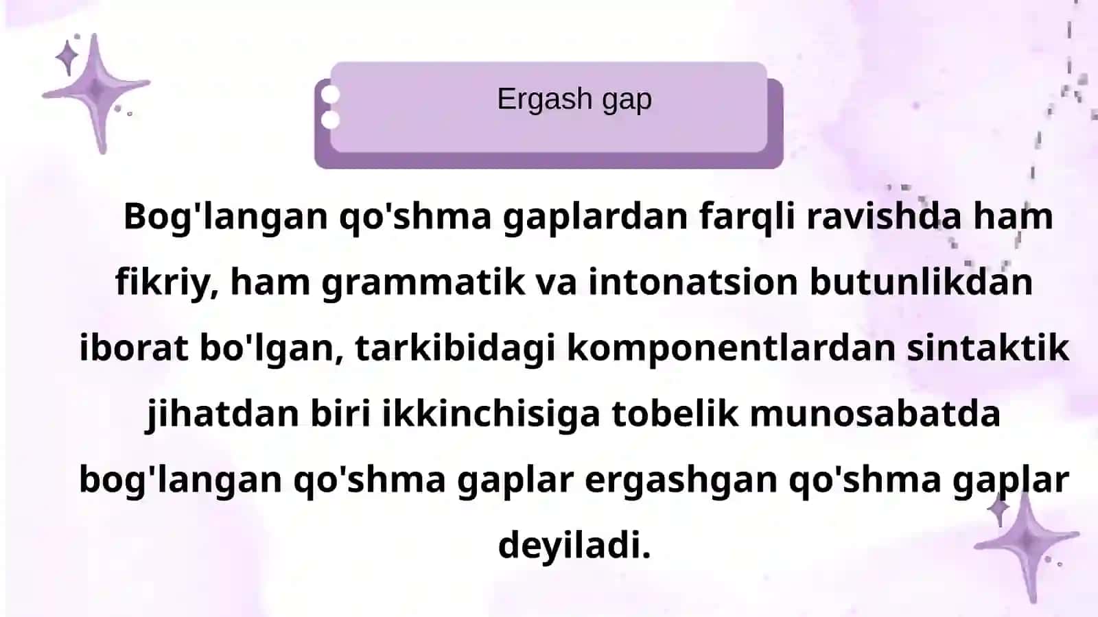 ergash gap va ularning turlari 2