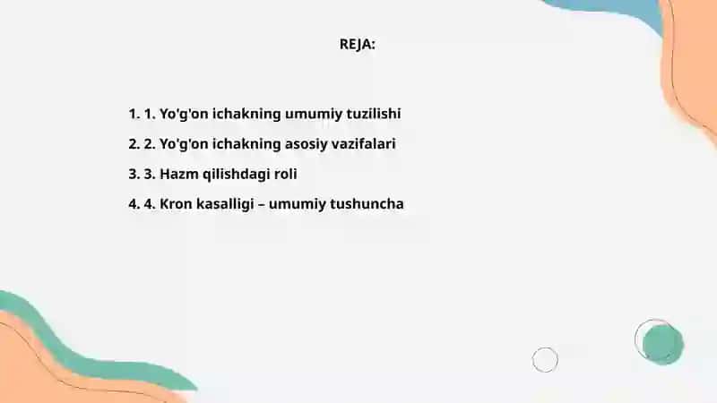 Yо'g'оn ichak vazifalari, Кron kasalligi va oilaviy polipoz, yarali kolit rivojlanishining biokimyoviy asoslari 2