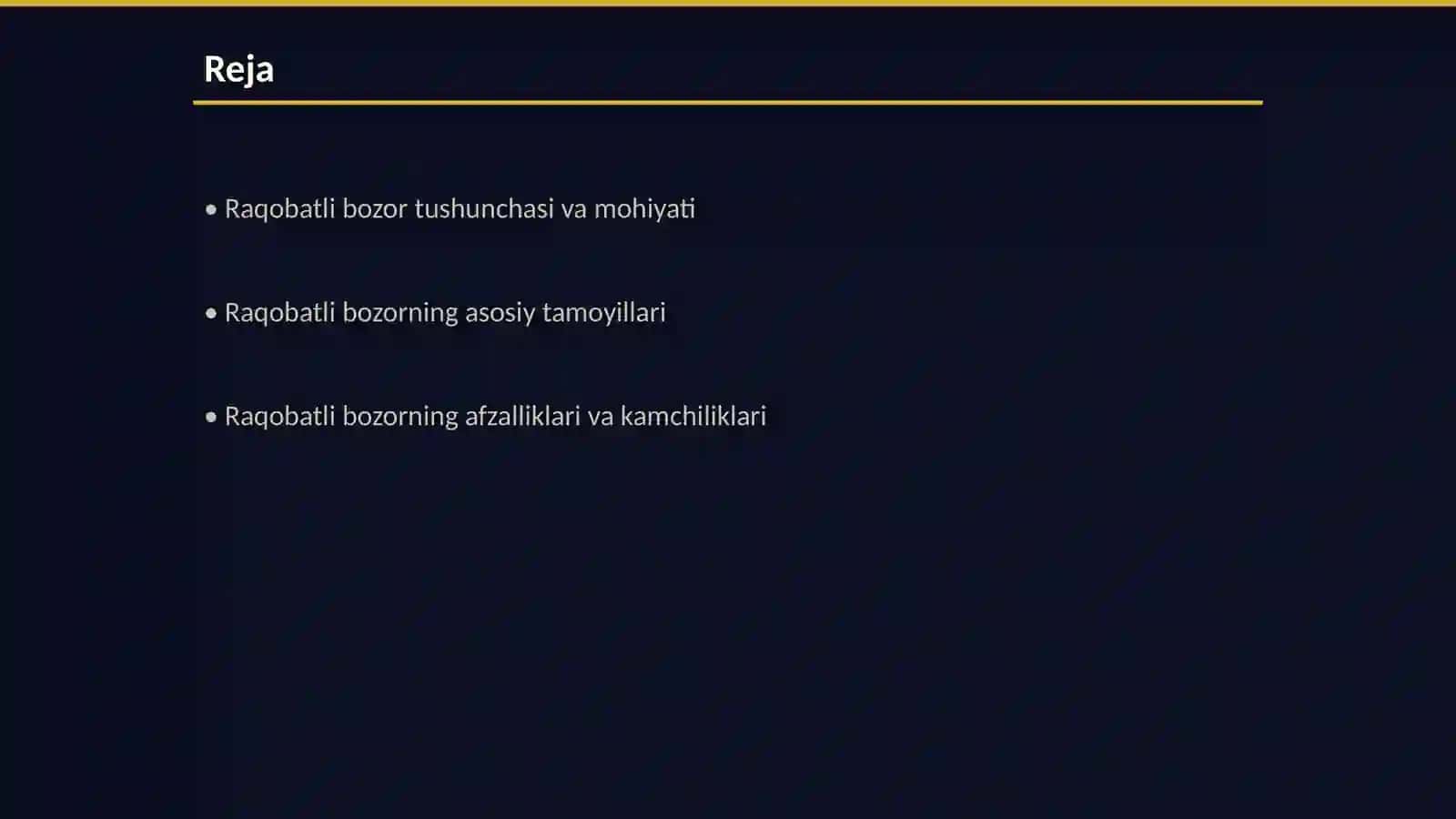 Raqobatli bozor:mohiyati va faoliyat yuritishdagi muammolar 2