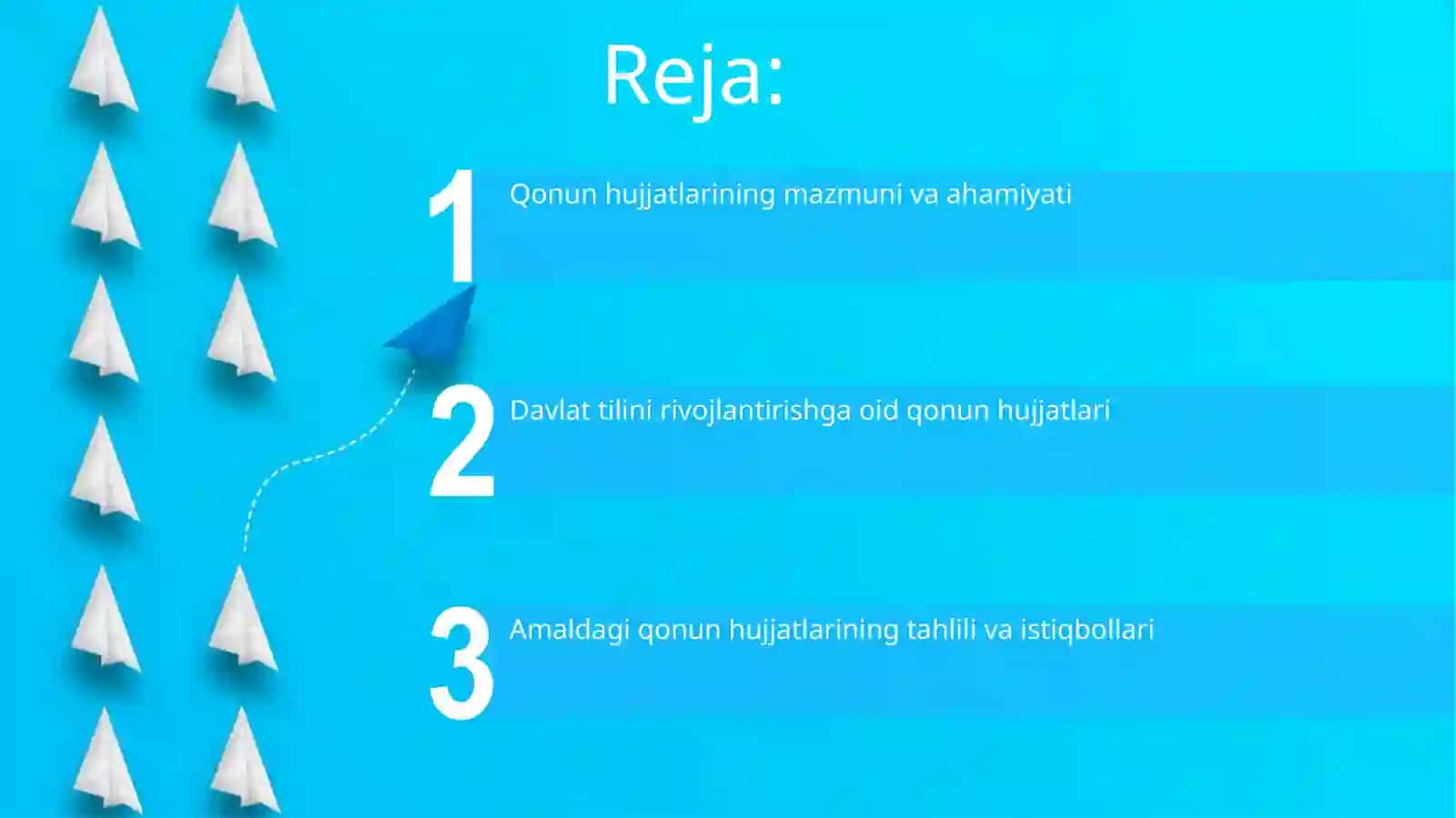 Davlat tilini rivojlantirish yo‘lida qabul qilingan qonun hujjatlari 2