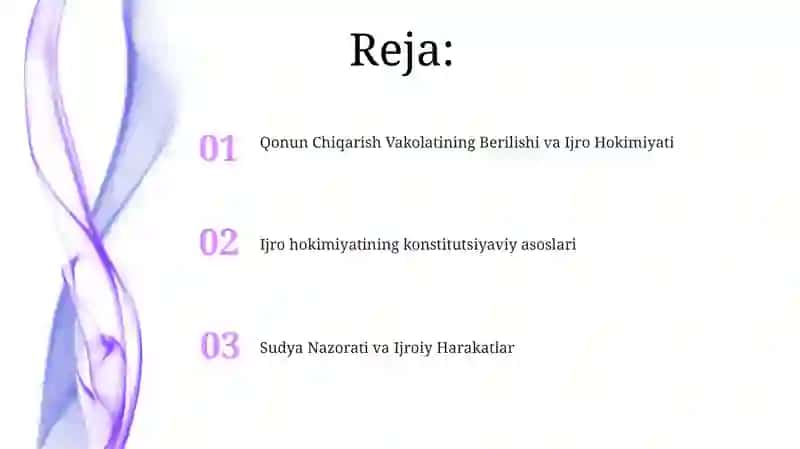Ijro etuvchi hokimiyatning huquqiy asoslari 2