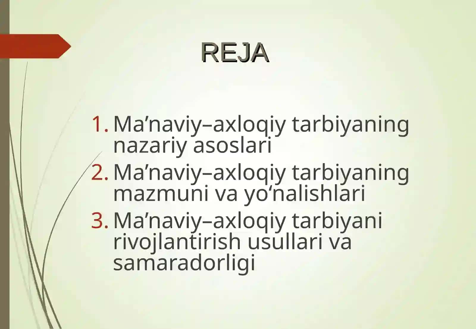 Ma`naviy – axloqiy tarbiya 2