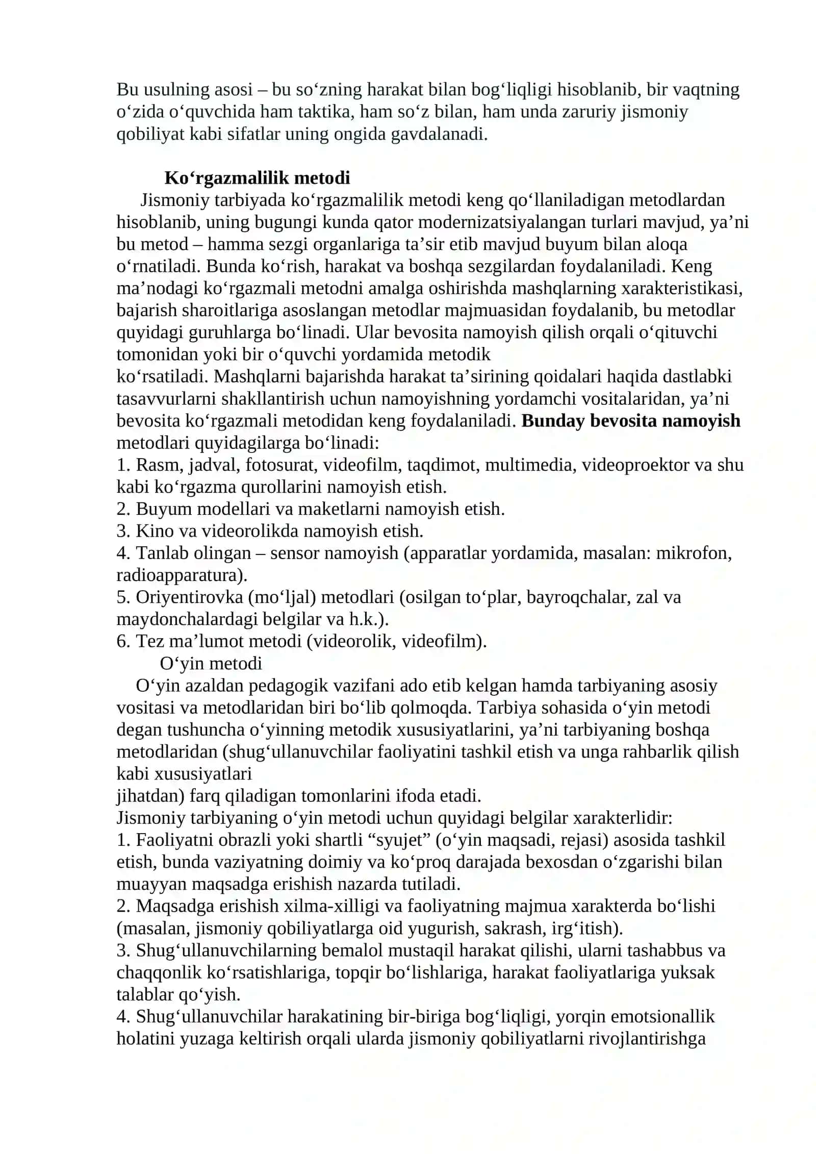 Jismoniy tarbiya metodlari 2
