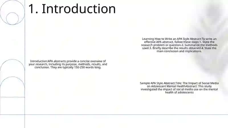 Learning How To Write An Apa Style Abstract 2
