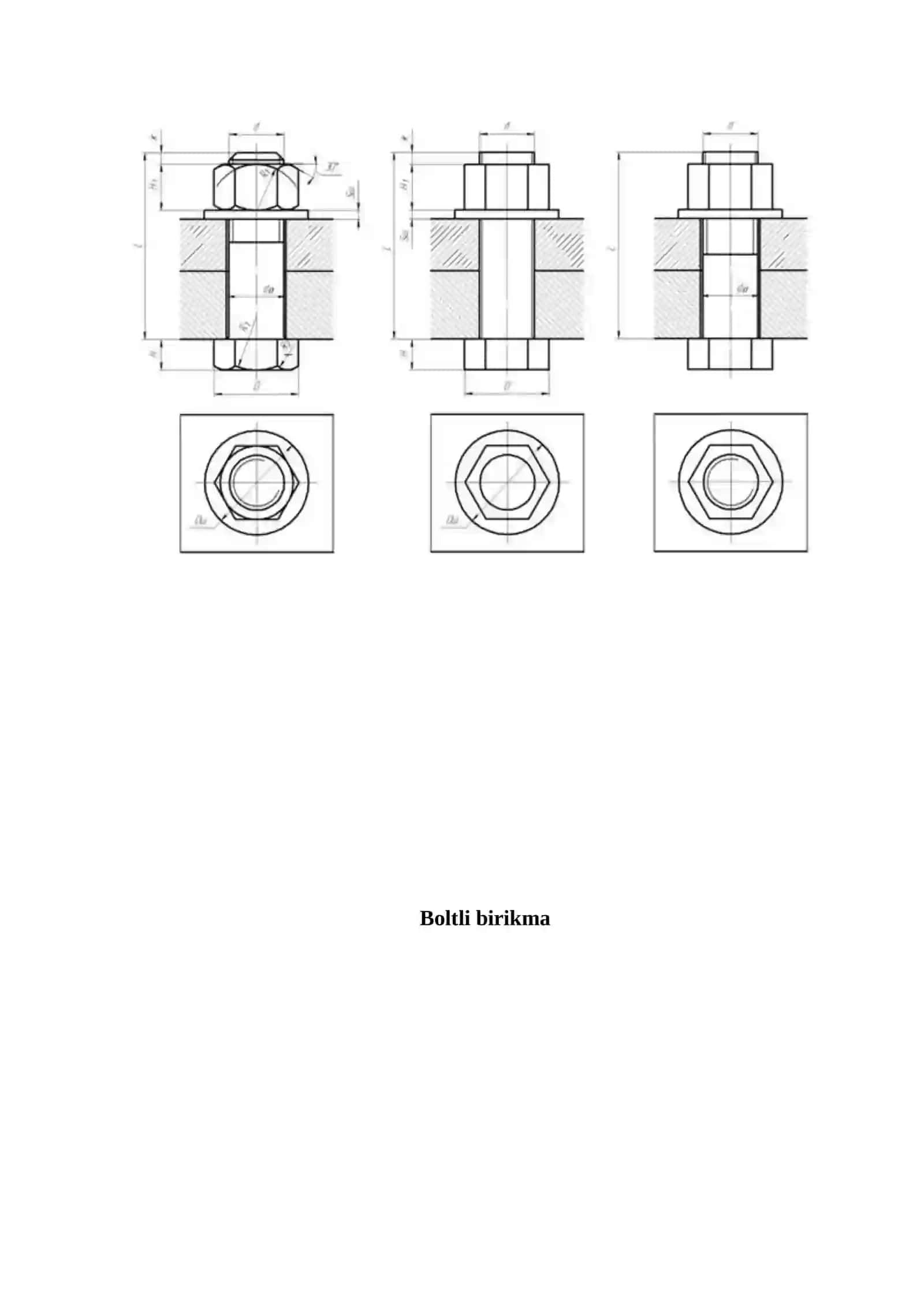 Standart biriktirish detallari hamda Boltli, shpilkali birikmalar xisobi va jadvalli parametrlari XchI 2