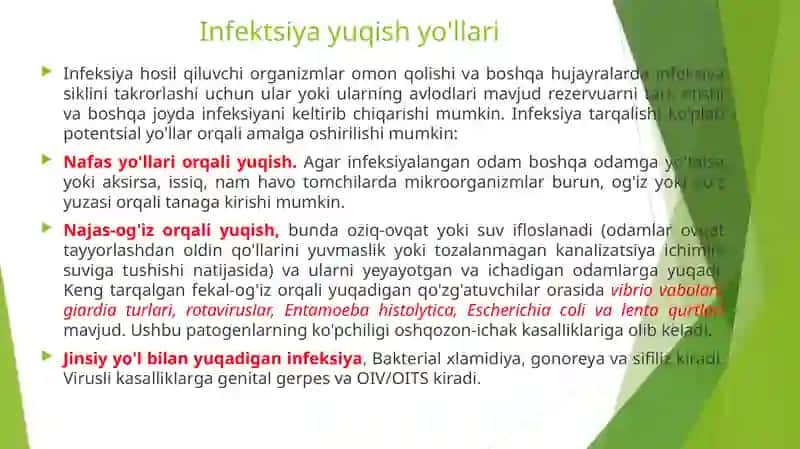 Infeksiya haqida 2
