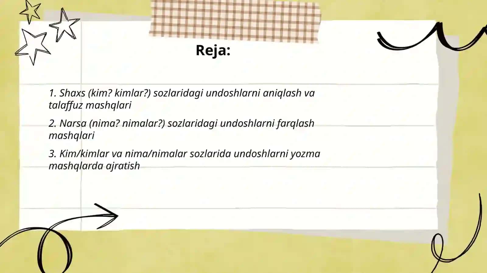 Shaxs va narsa kim?kimlar?nima? Nimalar? 2