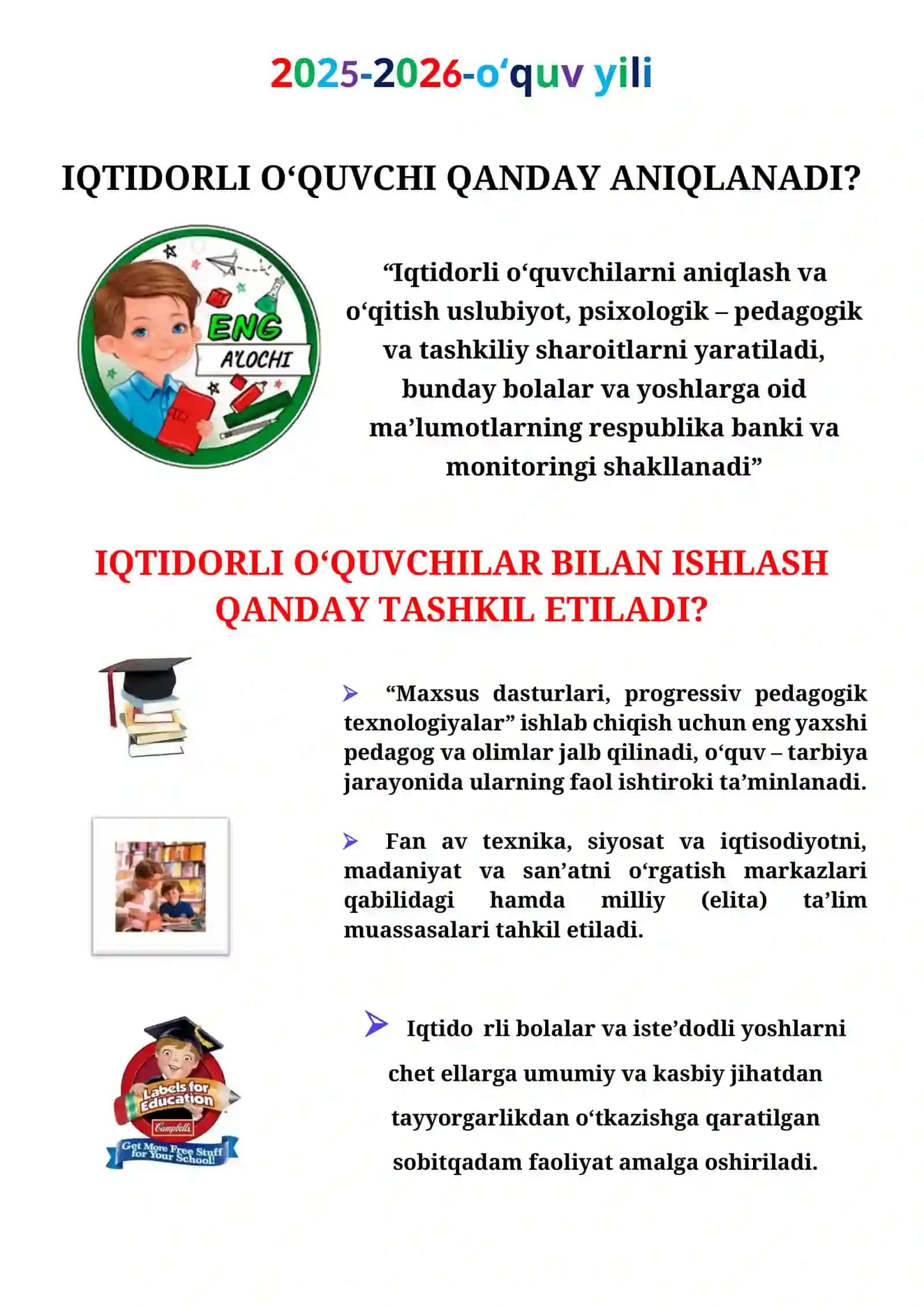 3-Sinf Iqtidorli bollar Ish rejasi Yillik Ona-tili va Matematika to'liq 2