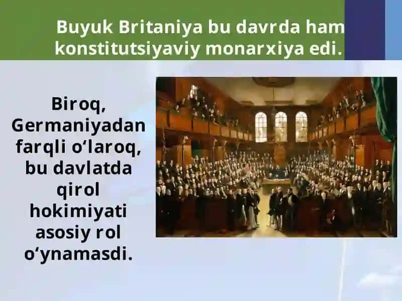 XIX asr oxiri — XX asr boshlarida Buyuk Britaniyaning siyosiy va iqtisodiy ahvoli 2