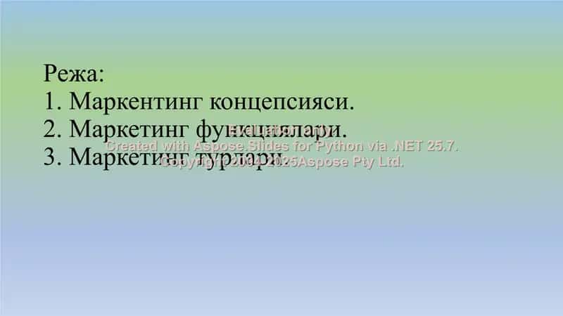 Маркетинг функциялари ва унинг фаолият мазмуни 2